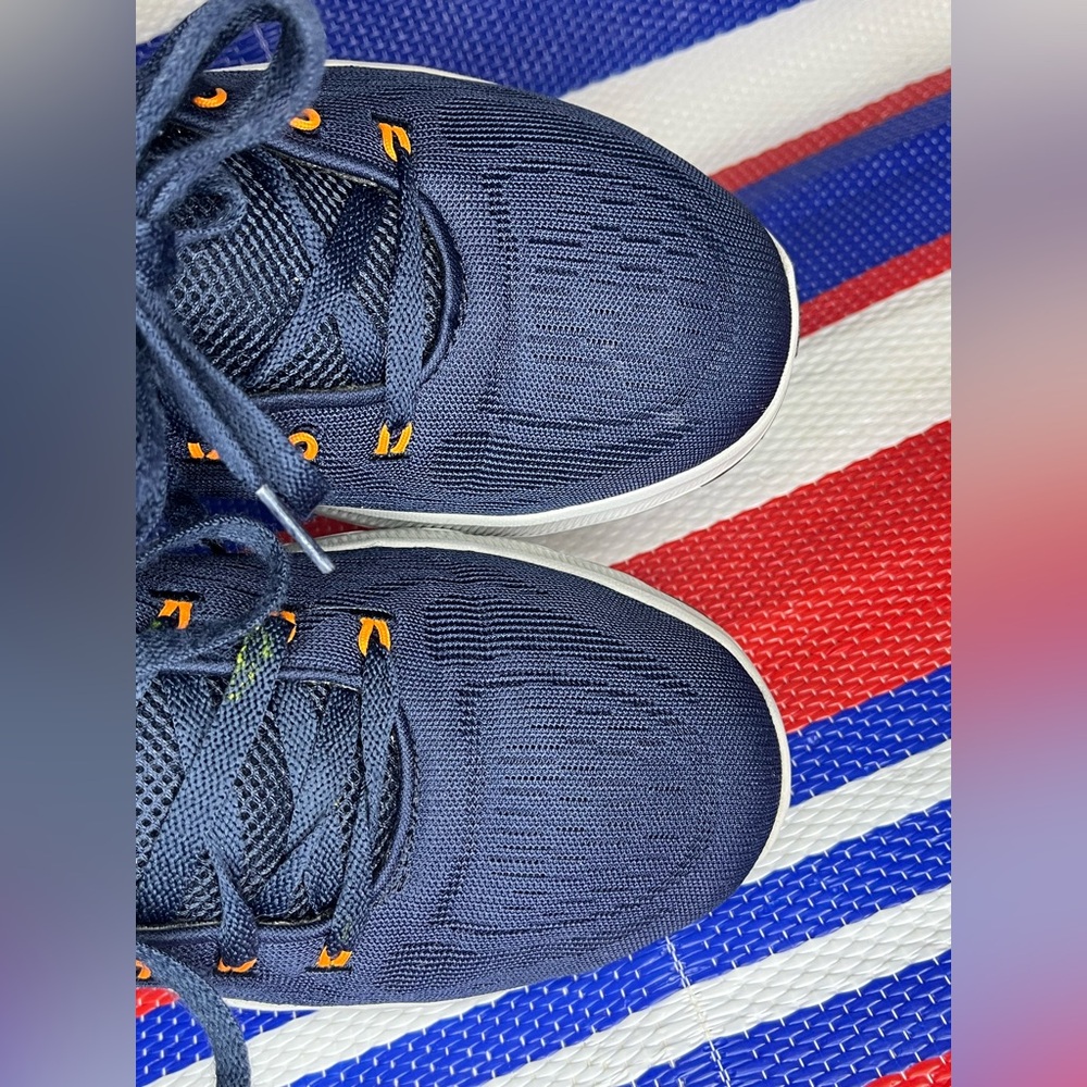 Skechers Track Moulton Shoes Mens Navy Blue Memory Foam Washable Sneakers 10.5 - Picture 16 of 16